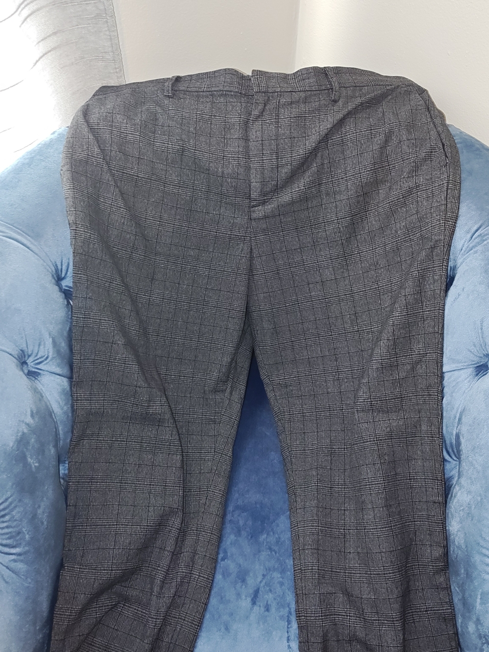 Banana Republic Men's 38R Chinos Gray Plaid